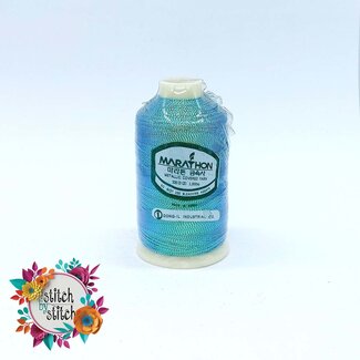 Marathon Colour 3022 Green - 1000mtr METALLIC POLY EMBROIDERY THREAD