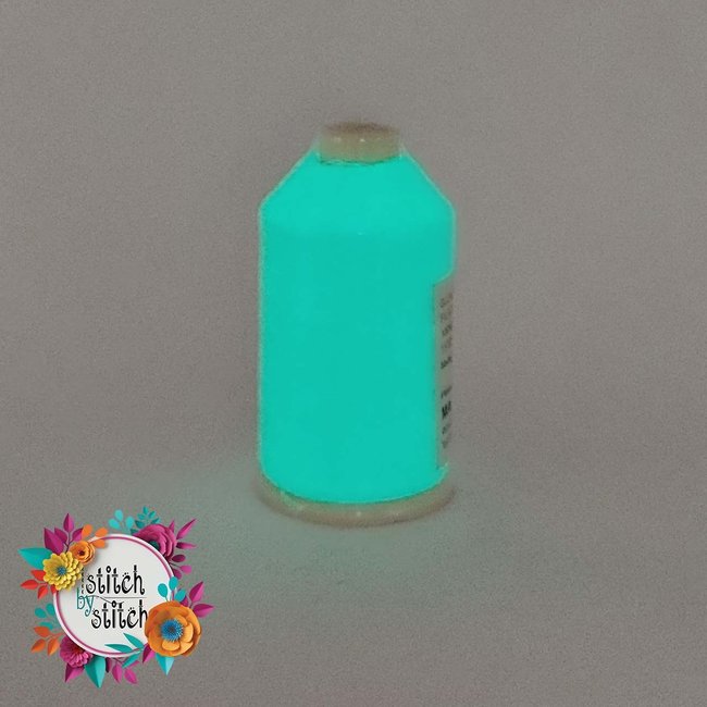 Glow in the Dark Thread 1000m Baby Blue L08