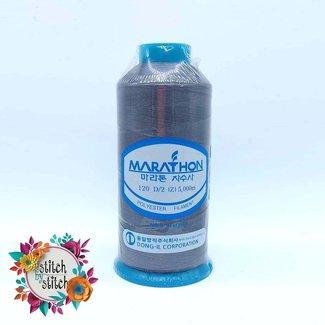 Marathon Colour 2296 Dark Silver - 5000mtr POLY EMBROIDERY THREAD