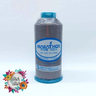 Marathon Colour 2145 Silver - 5000mtr POLY EMBROIDERY THREAD