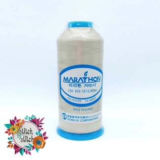 Marathon Colour 2118 Ecru - 5000mtr POLY EMBROIDERY THREAD