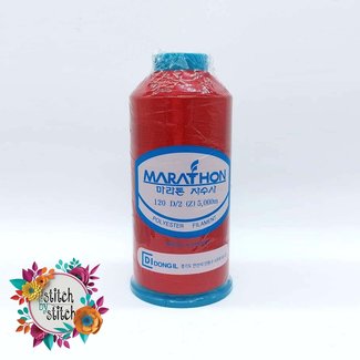 Marathon Colour 2045 Red - 5000mtr POLY EMBROIDERY THREAD RED