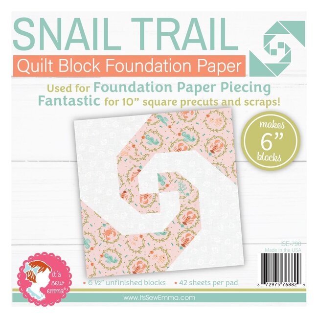 Snail Trail 6in Block Foundation Paper Pad