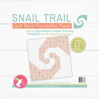 It's Sew Emma Snail Trail 12in Block Foundation Paper Pad