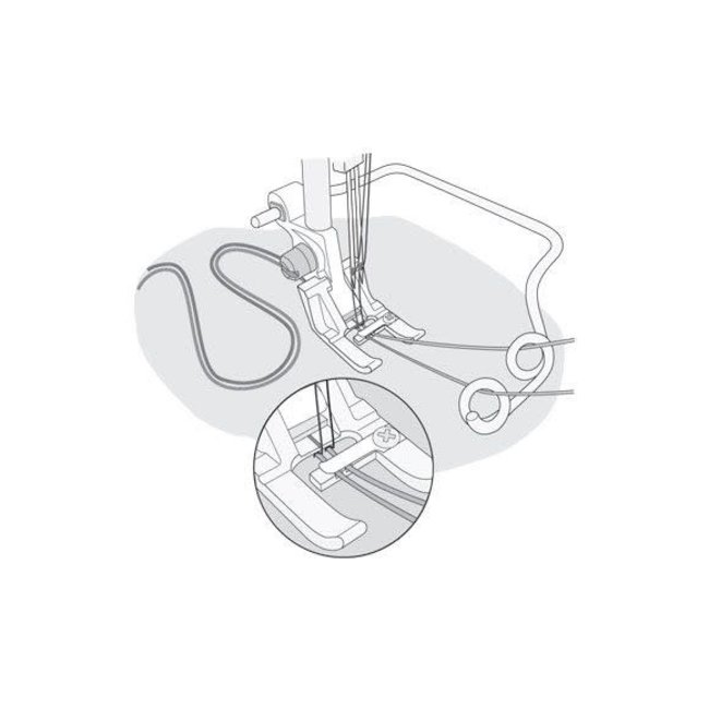 HV Twin Gimping Foot w/ Guide (group 1-7)