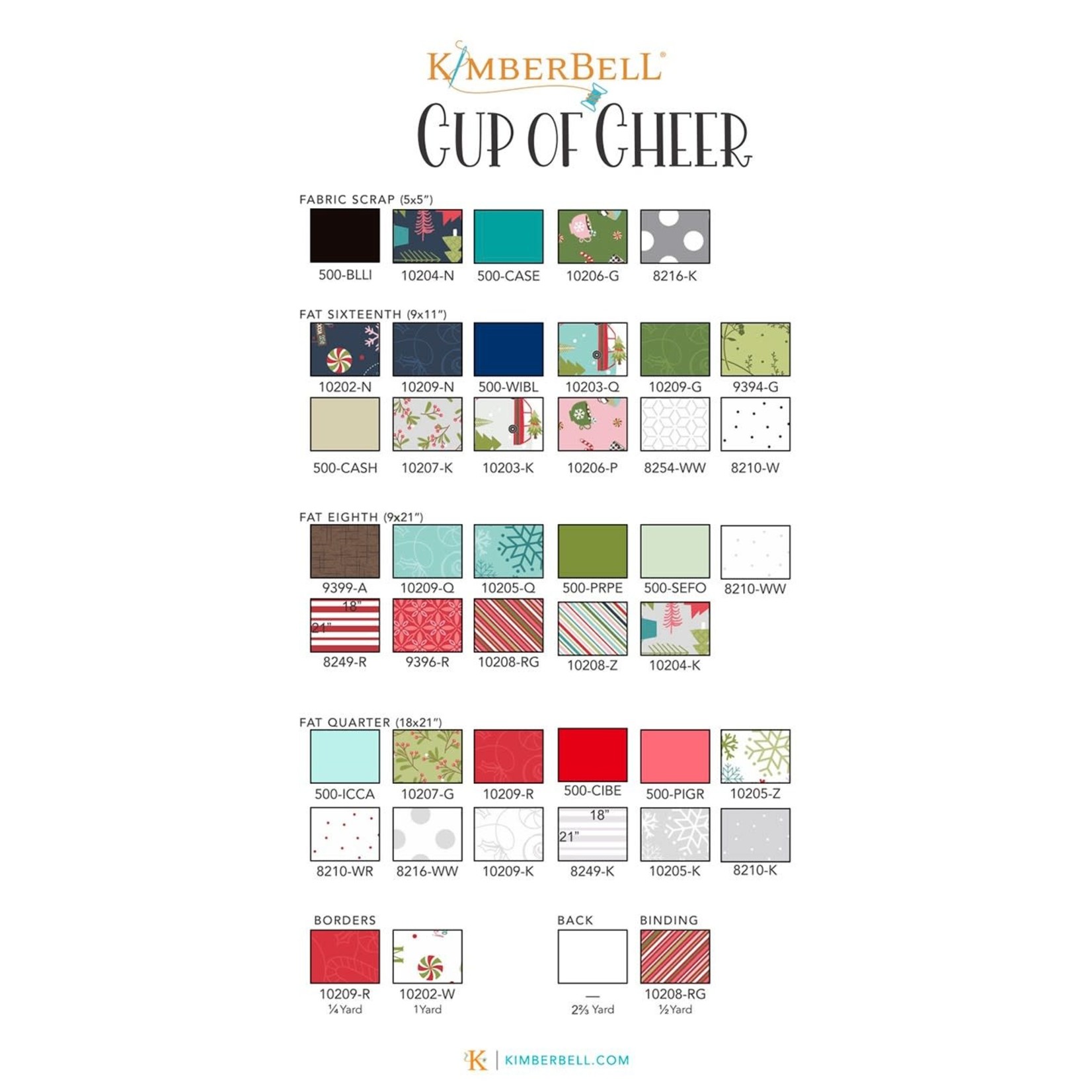 Kimberbell Designs Cup of Cheer Advent Quilt