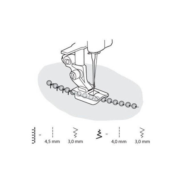 HV Clear 2-3mm Embellishment Foot (group 1-8)