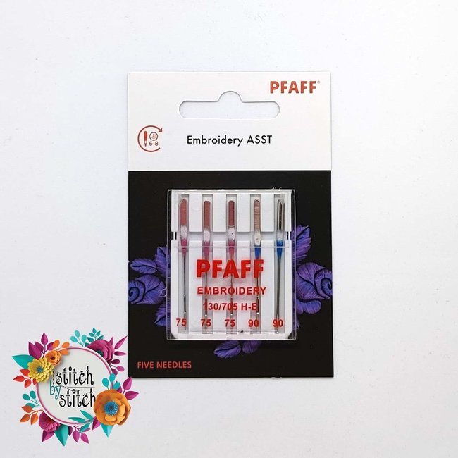 Pfaff Embroidery Needle - Assorted Sizes 5 pack