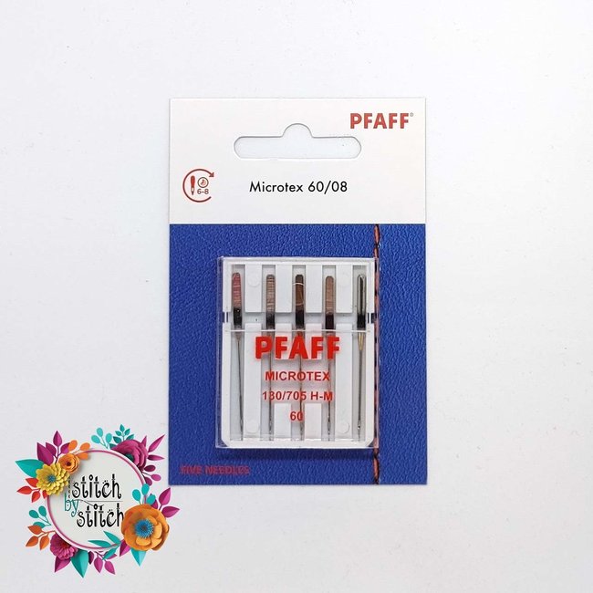 Pfaff Microtex Needle - Size 60/08 5 pack