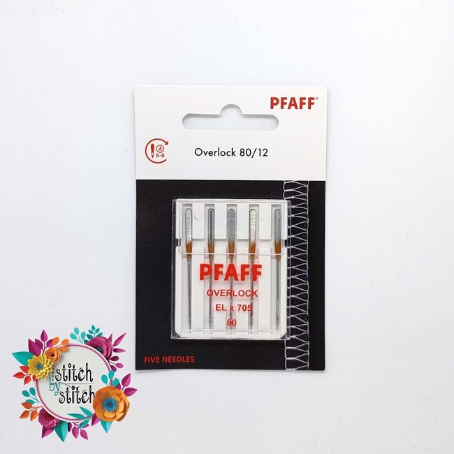 Pfaff Overlock Needle - Size 80/12 5 pack