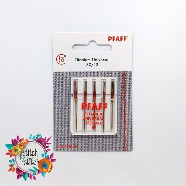 Pfaff Titanium Universal Needle - Size 80/12 5 pack