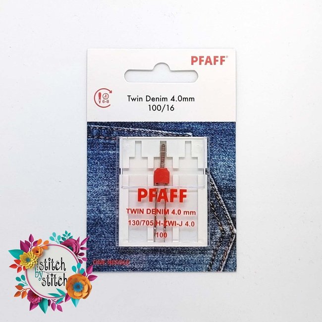 Pfaff Twin Denim Needle - Size 100/16 - 4.0mm 1 pack
