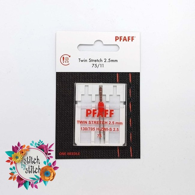 Pfaff Twin Stretch Needle - Size 75/11 - 2.5mm 1 pack