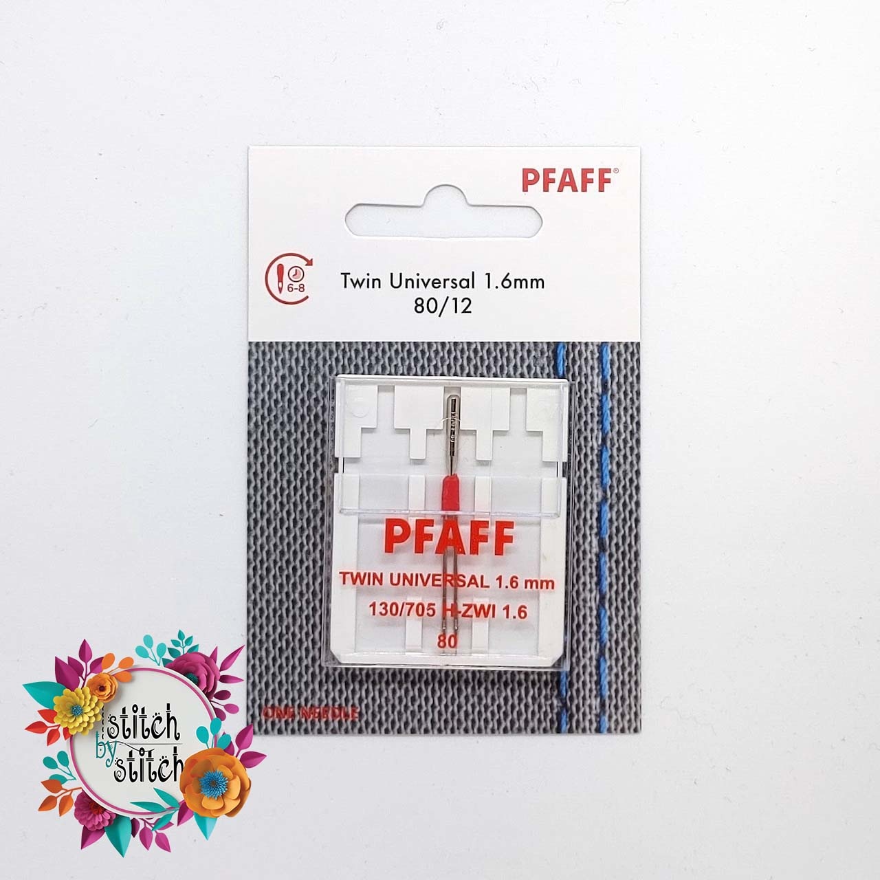 PFAFF Pfaff Twin Universal Needle - Size 80/12 - 1.6mm 1 pack