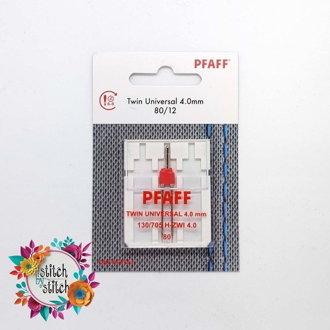Pfaff Twin Universal Needle - Size 80/12 - 4.0mm 1 pack