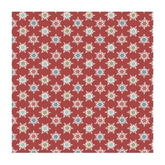 Liberty A Woodland Christmas, Forest Star, Red (04776020/A) $0.20 per cm or $20/m