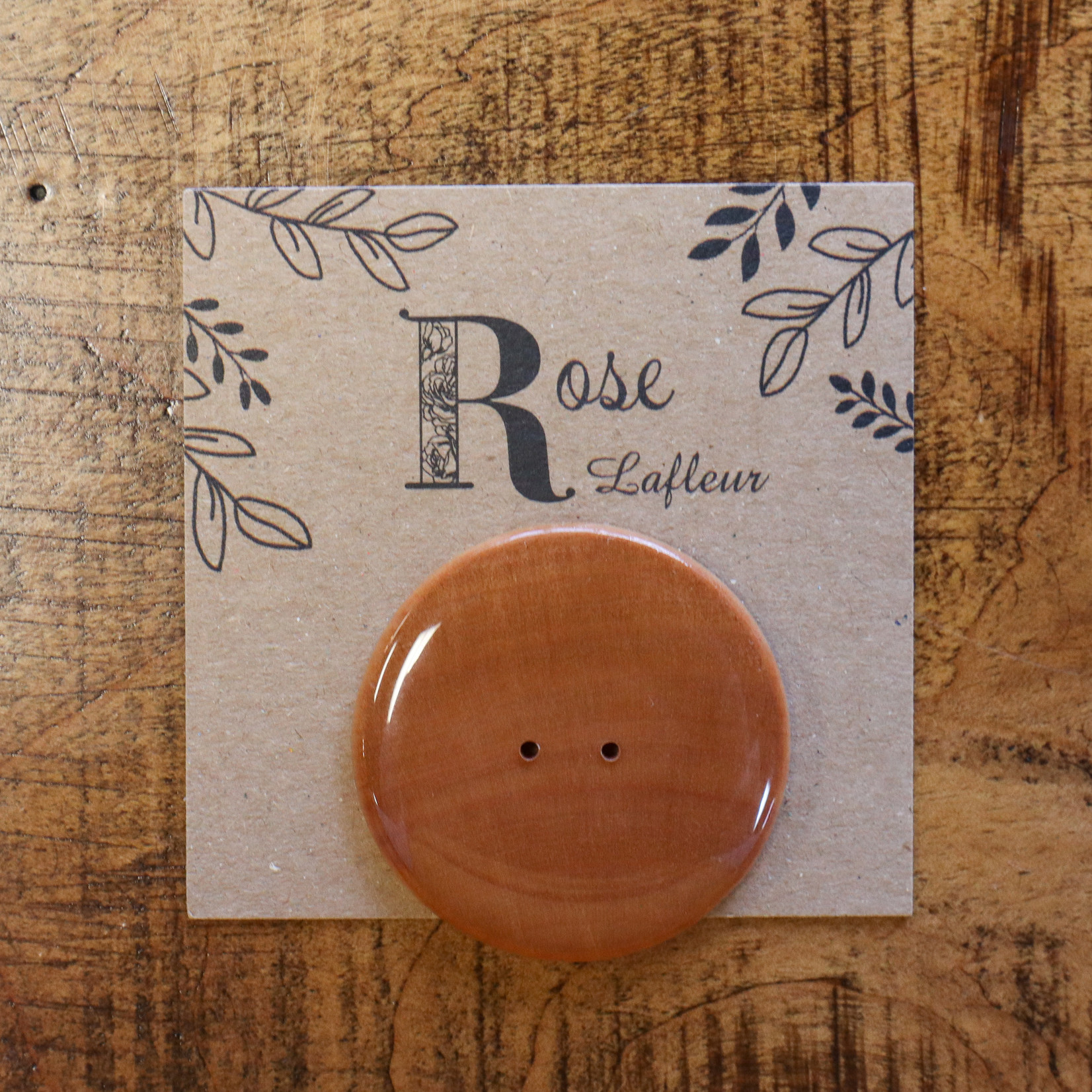 Rose Lafleur Collection Forêt Lumineuse - Luminous Forest Collection Button