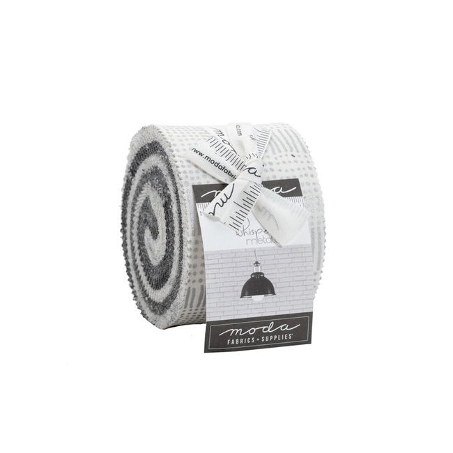 Whispers Metallic Junior Jelly Roll - Silver 20pcs