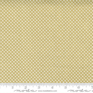 Moda Whispers Metallic, Trellis Check, Cream Gold (33558 13) $0.21 per cm or $21/m