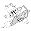 HV Clear Adjustable 1/4" Foot w/ Guide (group 5-9)