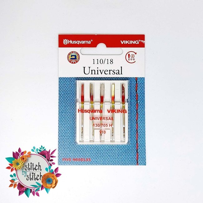 Husqvarna Viking Universal Needle - Size 110/18 5 pack