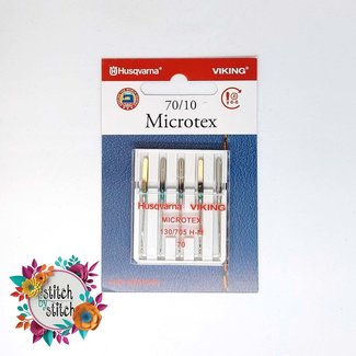 Husqvarna Viking Husqvarna Viking Microtex Needle - Size 70/10 5 pack