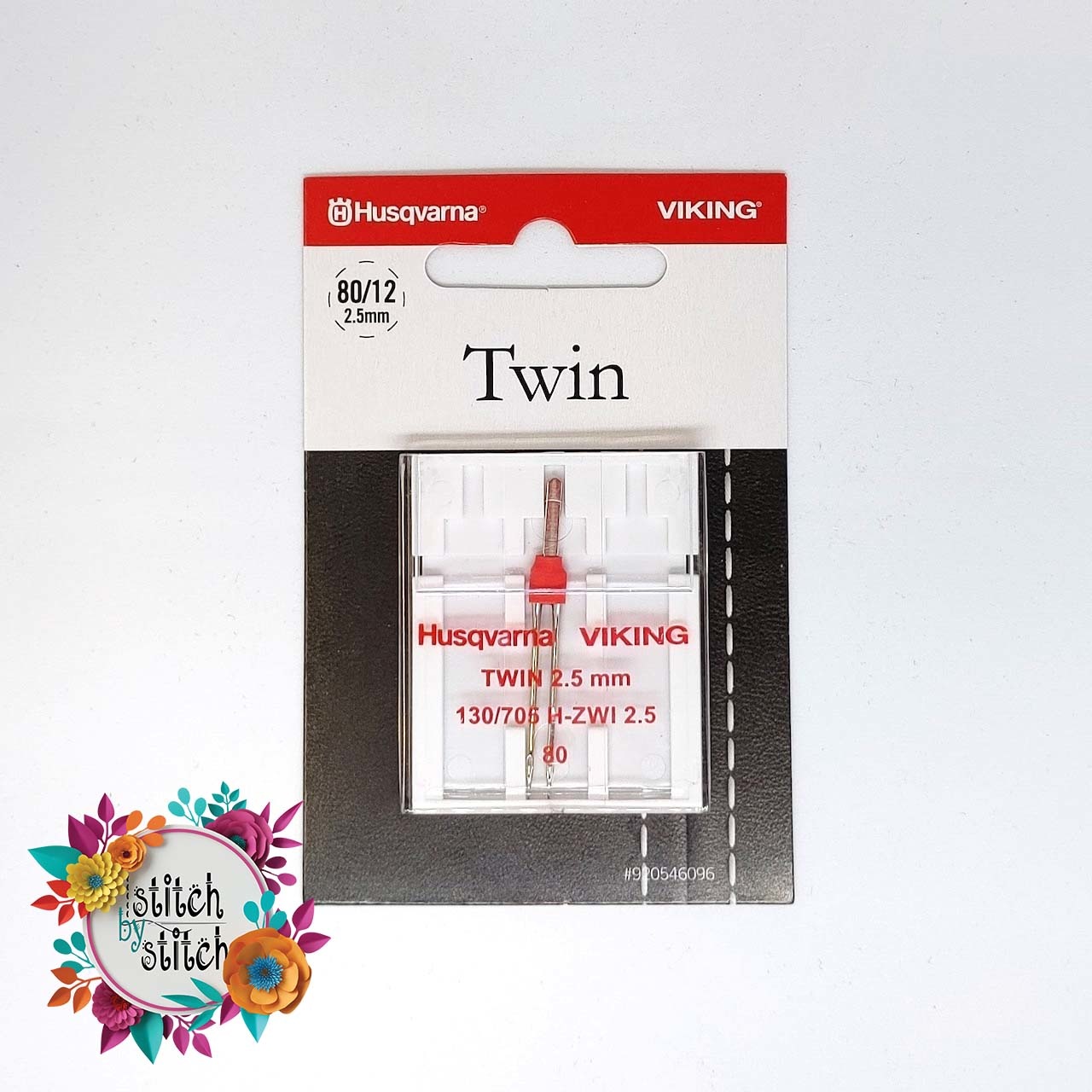 Husqvarna Viking Twin Universal Needle Size 80/12 2.5mm 1 pack