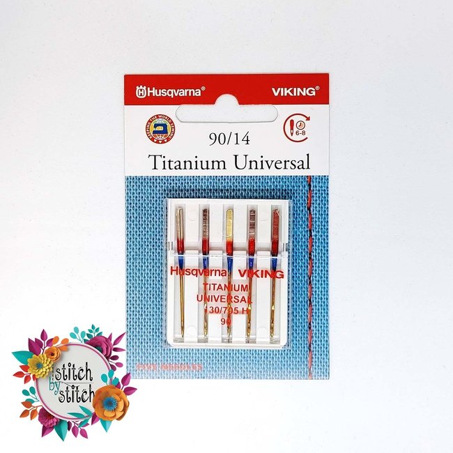 Husqvarna Viking Titanium Universal Needle - Size 90/14 5 pack
