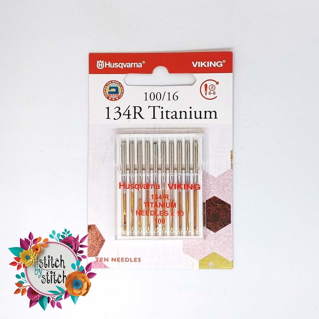 Husqvarna Viking Titanium LAQ-134R Needle - Size 100/16 10 pack