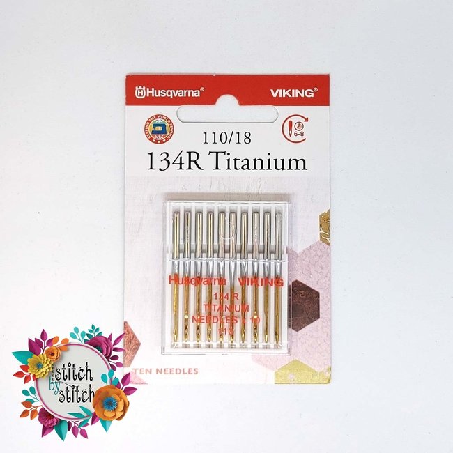 Husqvarna Viking Titanium LAQ-134R Needle - Size 110/18 10 pack