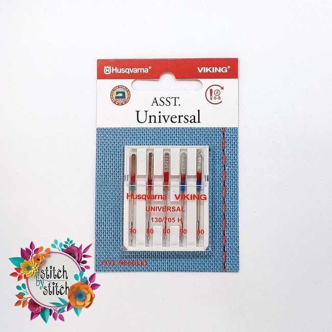 Husqvarna Viking Universal Needle - Assorted Size 5 pack