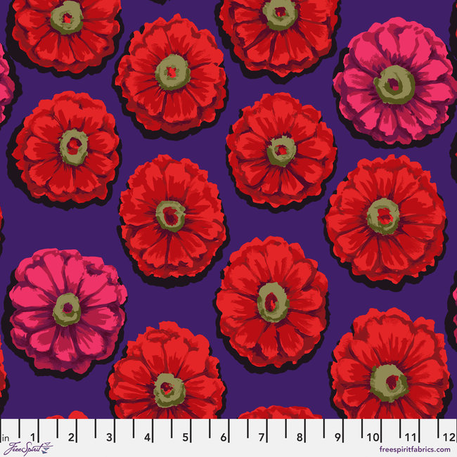 Kaffe 85 & Fabulous, Zinnia - Crimson (PWGP031.CRIMSON) $0.18 per cm or $18/m