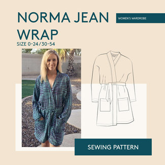 Wardrobe by Me Norma Jean Wrap Pattern 0-24 (30-54)