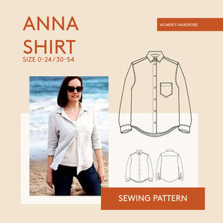 Wardrobe by Me Anna Shirt Pattern 0-24 (30-54)