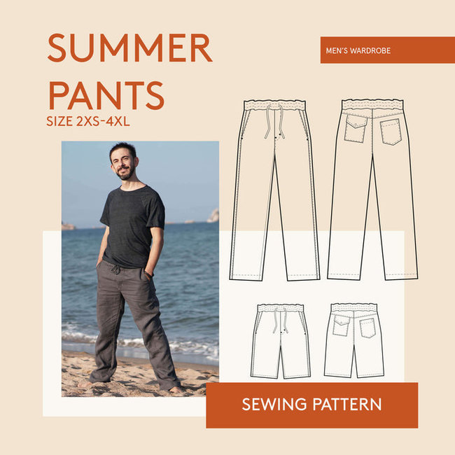 Summer Pants Pattern 2XS-4XL