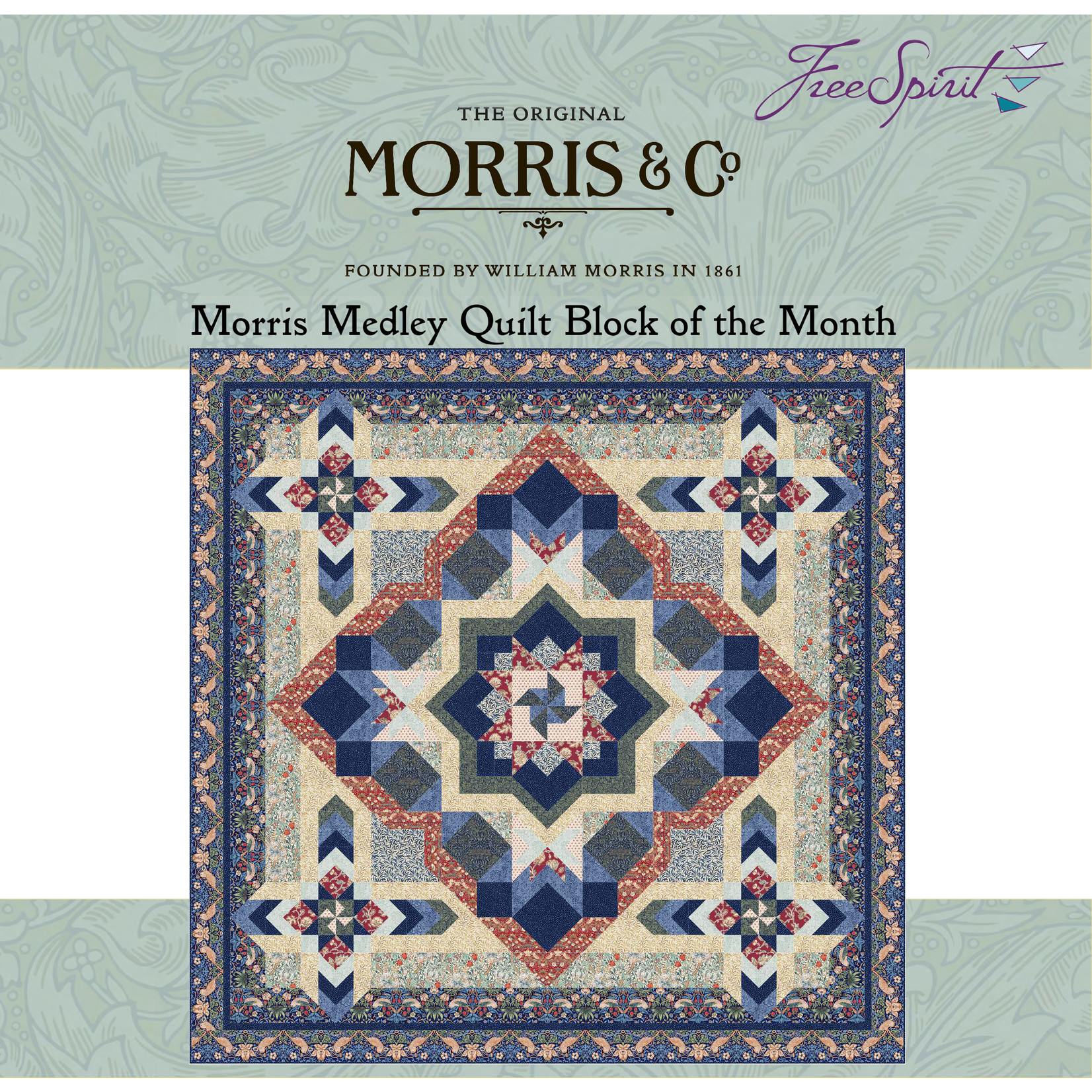 Morris & Co Morris Medley BOM Full Kit (backing not included)