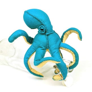 Rita Van Tassel Studio Octopus Hand Stitching Felt Kit - Turquoise