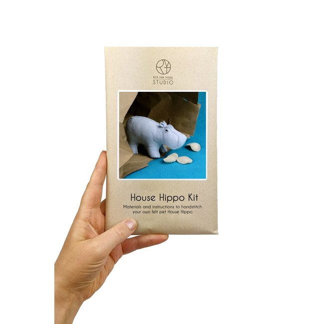 House Hippo Hand Stitching Felt Kit