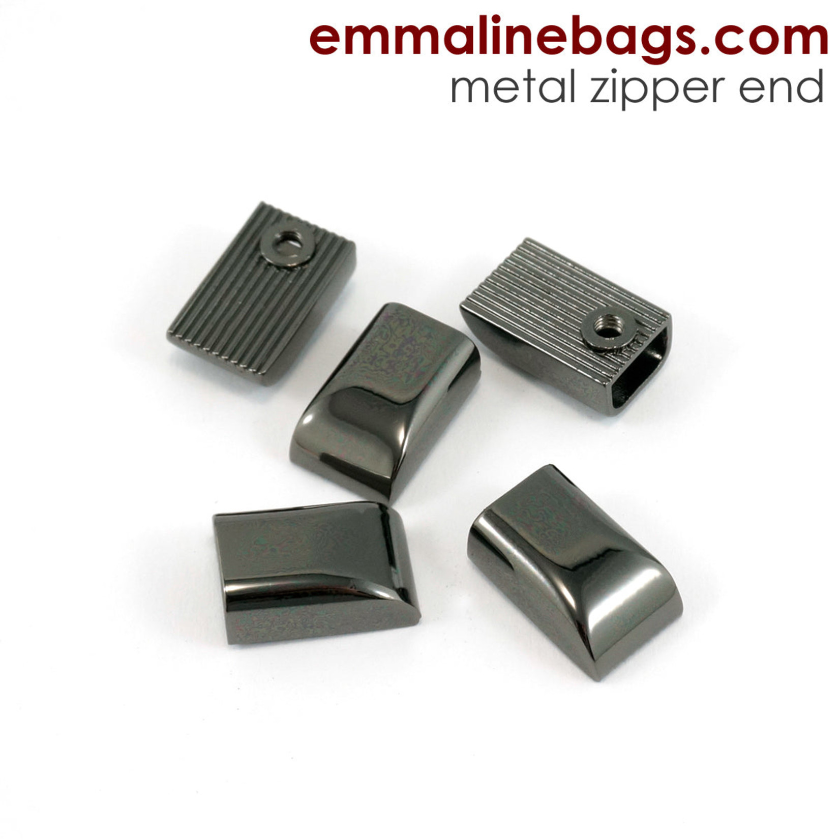 Emmaline Zipper Ends or Cord Ends: 5 Pack