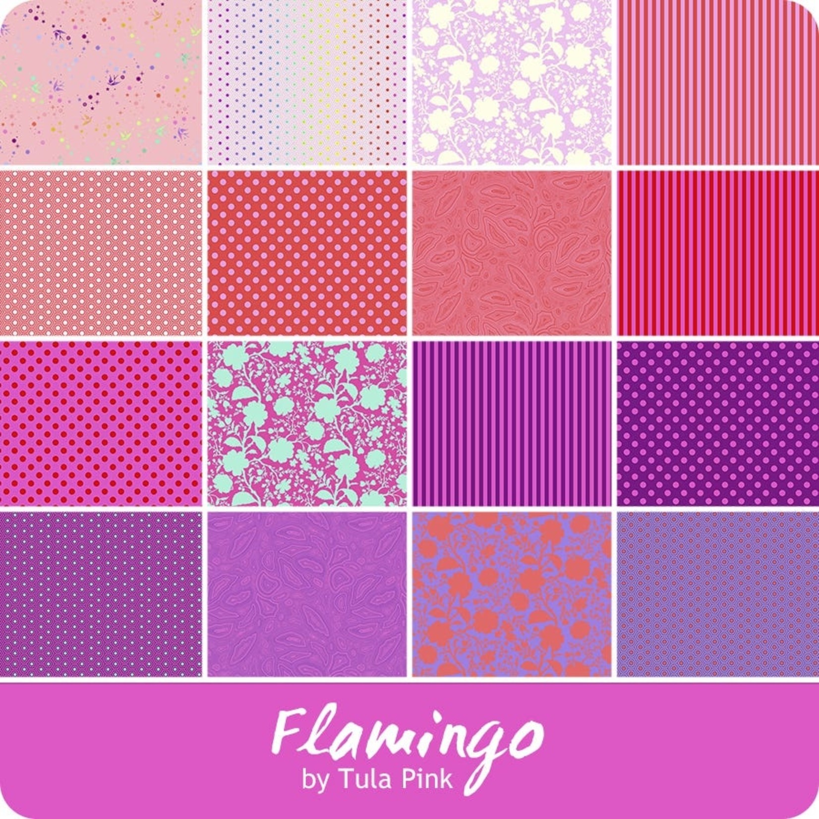 Tula Pink True Colours Fat Quarter Collection - Flamingo