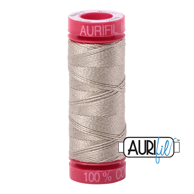 AURIFIL 12WT 2324 Stone small spool