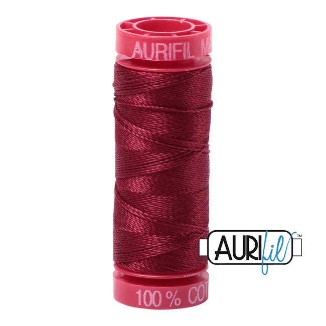 AURIFIL 12WT 2460 Dark Carmine