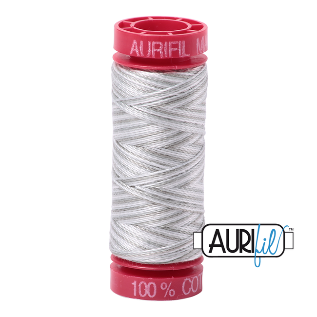 AURIFIL 12WT 4060 Silver Moon small spool