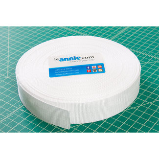 1 meter of Strapping - 1.5" wide, white per meter