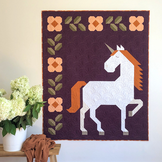 Apples & Beavers Unicorn Garden Quilt Pattern