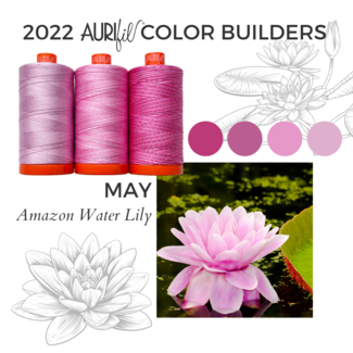 AURIFIL Aurifil 2022 Color Builders - May - Victoria Amazonica – Amazon Water Lily