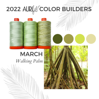 AURIFIL Aurifil 2022 Color Builders - March  – Walking Palm