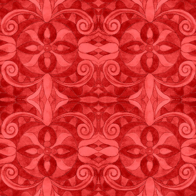 Baroque - Red 108" WIDE, PER CM or $30/M