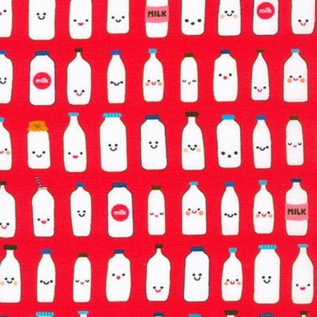 Farm to Table, Milk Bottles, Red AAK-20951-3 $0.11/cm or $11/m Sale