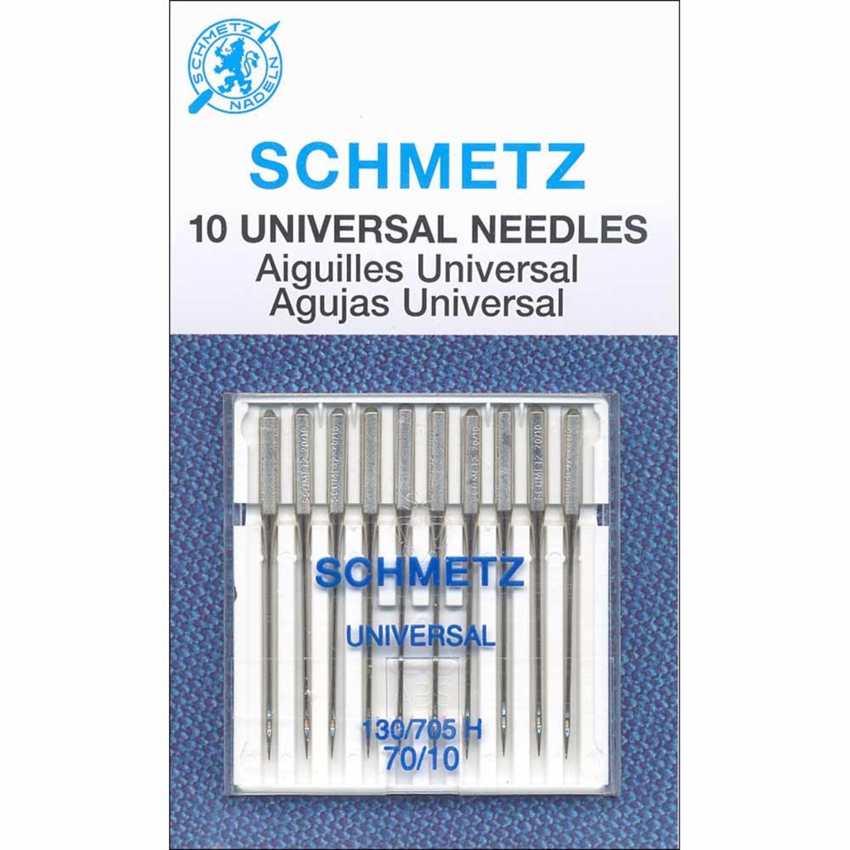 Schmetz SCHMETZ UNIVERSAL NEEDLE SIZE 70/10 CARDED 10/PKG
